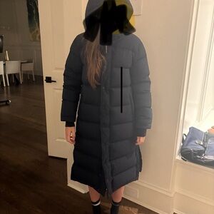 Women's Navy Puffer Coat